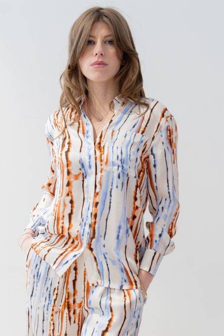 Camicia stampata con taschino Jijil (2)