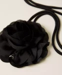 Chocker con fiore in raso Twinset
