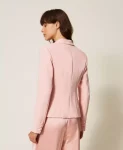 Giacca in cady con bottoni logati Twinset Actitude