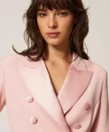 Giacca in cady con bottoni logati Twinset Actitude
