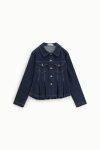Giacca in denim con pieghe Please