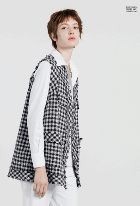 Gilet con taglio vivo Diana Gallesi