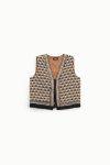 Gilet fantasia micropaillettes Dixie
