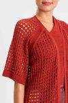 Gilet lungo traforato Twinset Actitude