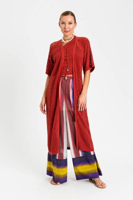 Gilet lungo traforato Twinset Actitude