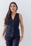 Gilet sartoriale gessato SOLOTRE (4)