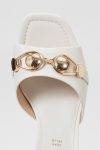 Mules in pelle laminata Twinset