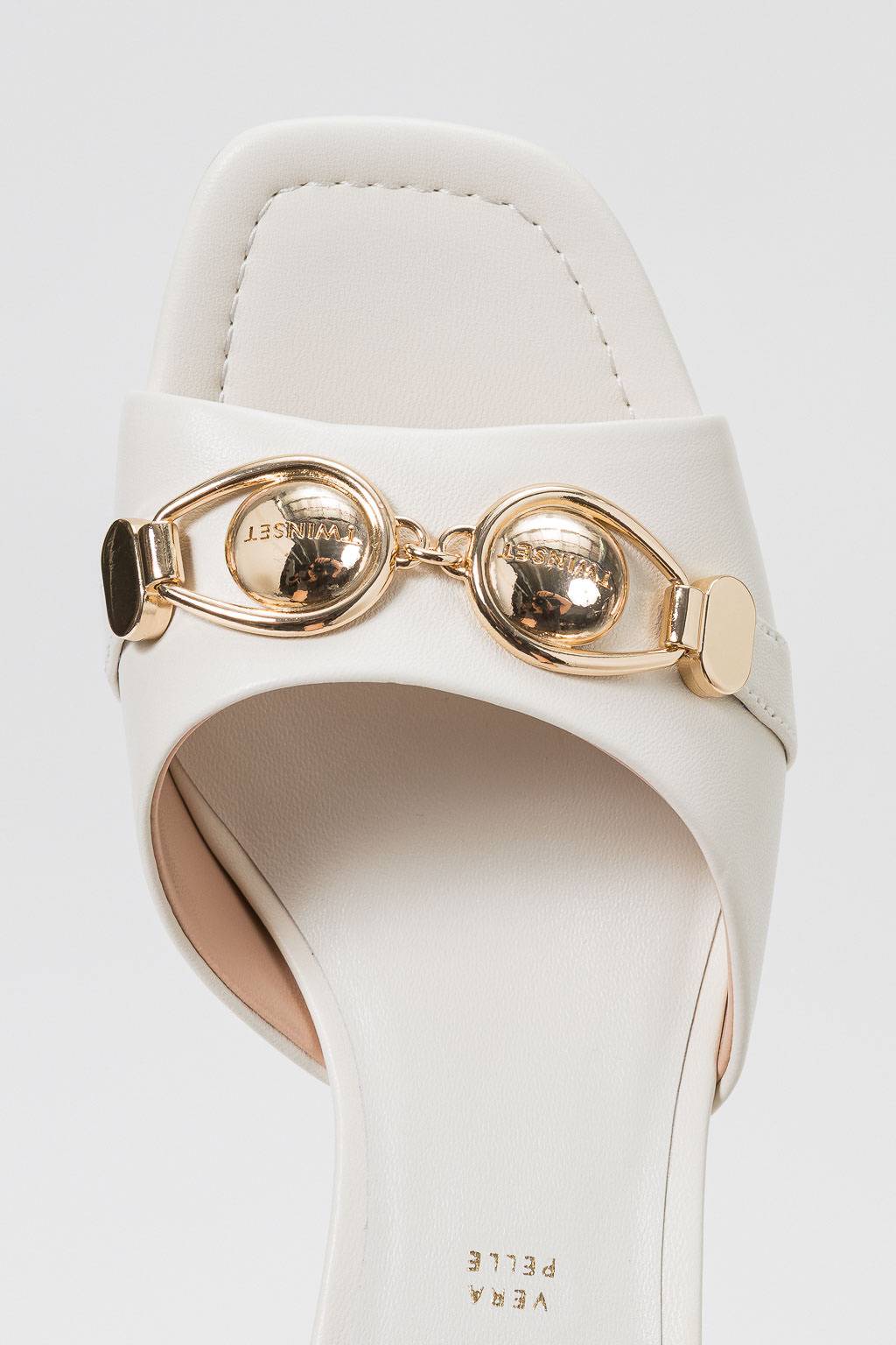 Mules in pelle laminata Twinset 1 Mules in pelle laminata Twinset 1