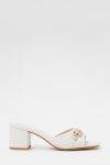 Mules in pelle laminata Twinset