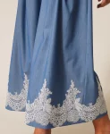 Pantaloni a palazzo con pizzo e cintura Twinset Actitude