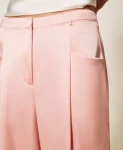 Pantaloni a palazzo in raso Twinset Actitude