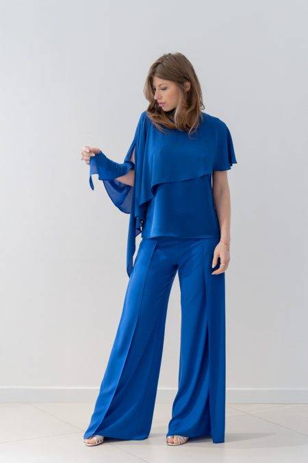 Pantaloni ampi con finta apertura Diana Gallesi (2)