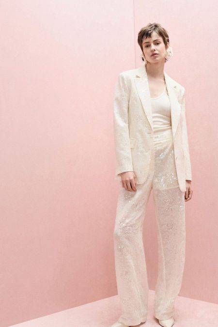 Pantaloni ampi con paillettes Imperial