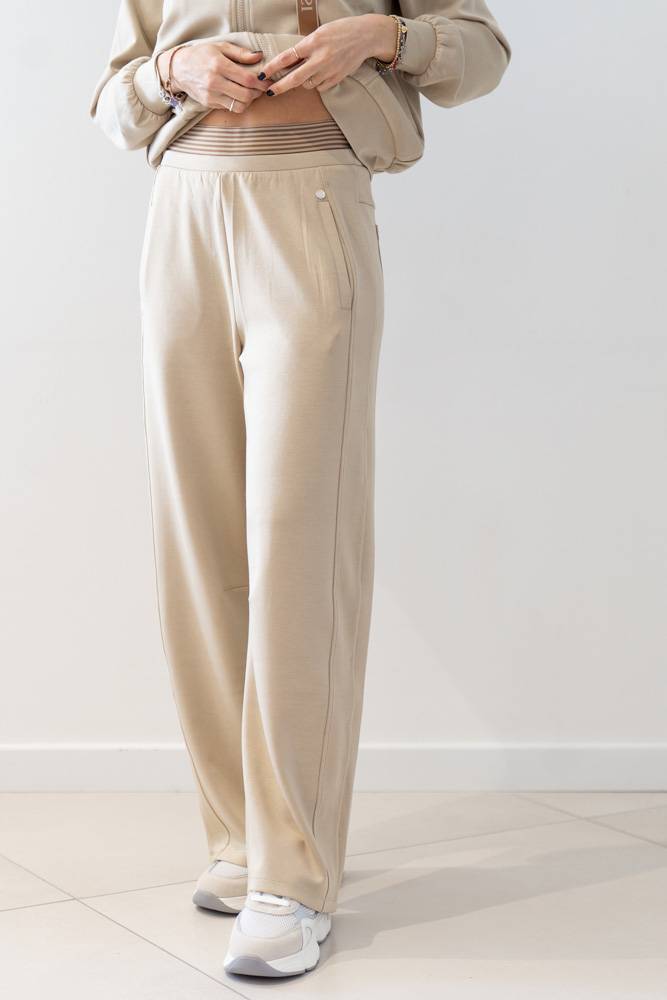 Pantaloni palazzo con fascia elastica Diana Gallesi (1) Pantaloni palazzo con fascia elastica Diana Gallesi (1)