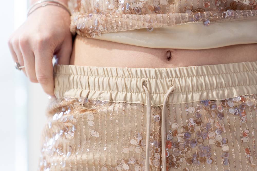 Pantaloni palazzo con paillettes Ottod’Ame (4) Pantaloni palazzo con paillettes Ottod'Ame (4)