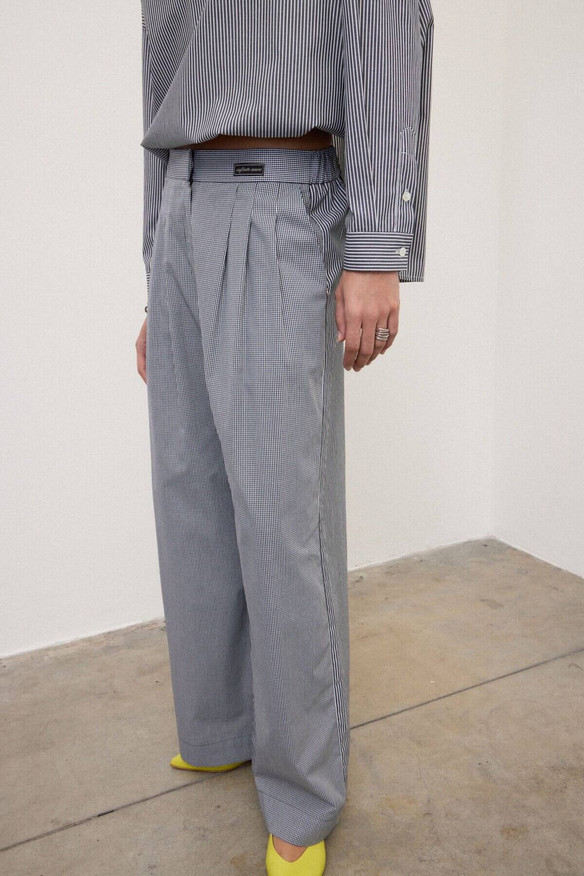 Pantaloni palazzo con pinces Ottod’Ame 1 Pantaloni palazzo con pinces Ottod'Ame 1