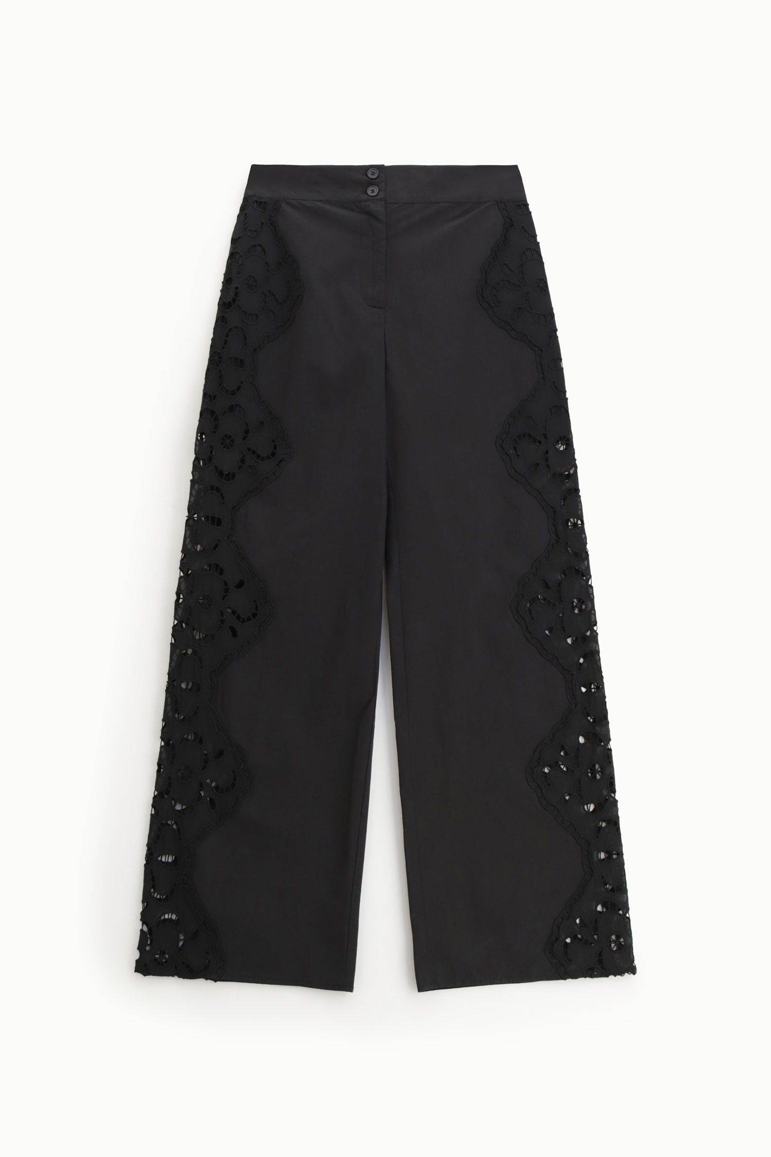 Pantaloni palazzo con ricamo traforato Dixie 2 Pantaloni palazzo con ricamo traforato Dixie 2