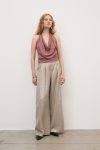 Pantaloni palazzo gessato laminato Ottod’Ame 2