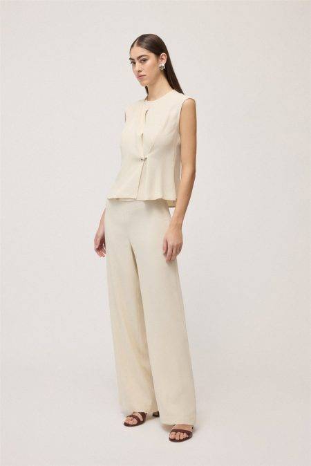 Pantaloni palazzo in crepe Ottod'Ame