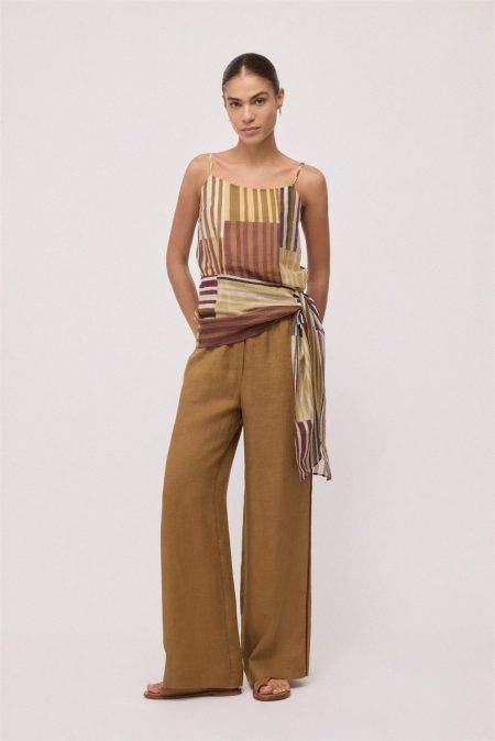 Pantaloni palazzo in lino Ottod'Ame