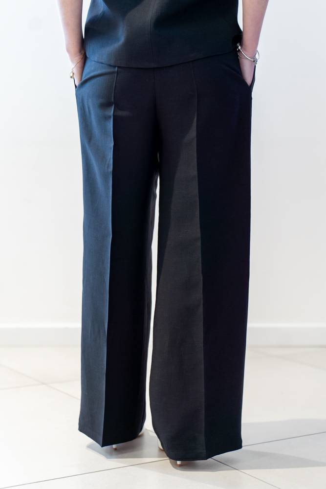 Pantaloni palazzo misto lino Milva (1) Pantaloni palazzo misto lino Milva (1)
