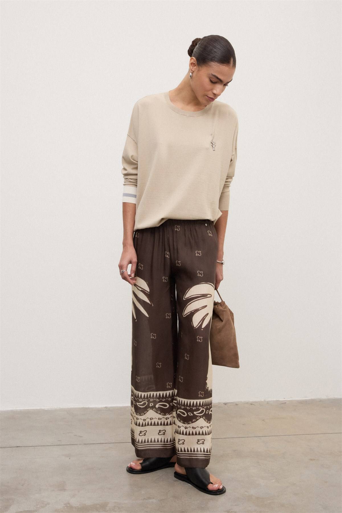 Pantaloni palazzo misto lino Ottod’Ame 0 Pantaloni palazzo misto lino Ottod'Ame 0