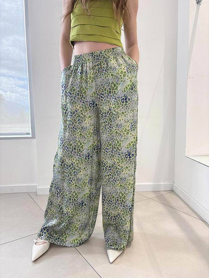 Pantaloni stampa con elastico Jijil (2) Pantaloni stampa con elastico Jijil (2)