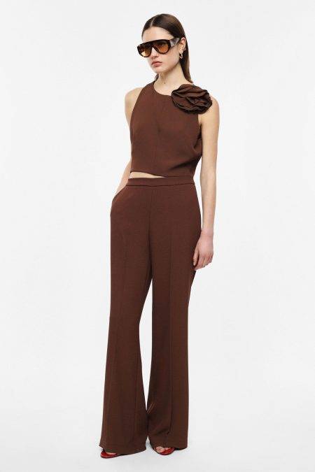 Pantaloni vita alta gamba ampia Imperial