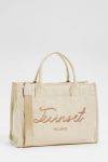 Shopper in canvas con logo Twinset 2