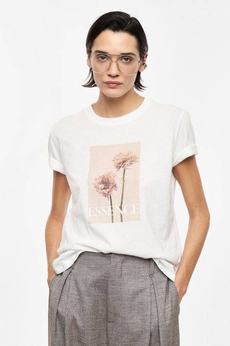 T Shirt con stampa botanica Imperial
