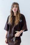 T Shirt in felpa con fiocco Dixie (1)