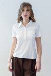 T Shirt polo con taschine Diana Gallesi