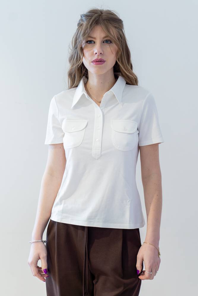 T Shirt polo con taschine Diana Gallesi (2) T Shirt polo con taschine Diana Gallesi (2)