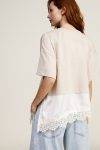 T shirt con inserti in pizzo Dixie 0