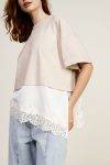 T shirt con inserti in pizzo Dixie 0