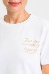 T shirt con scritta cucita Twinset Actitude