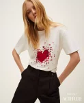 T shirt con stampa e strass Twinset Actitude 0