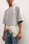 T shirt over con inserti in pizzo Dixie 1