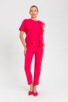 T shirt regular con tulle Twinset Actitude 0