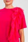 T shirt regular con tulle Twinset Actitude 0