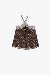 Top con bretelline pizzo e pois Imperial 1