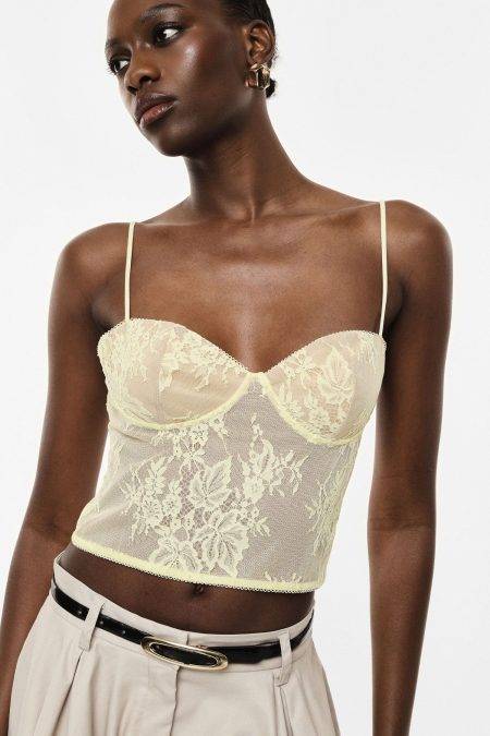 Top corpetto con ricamo floreale Imperial 1