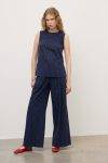Top gessato in cotone Ottod’Ame 0