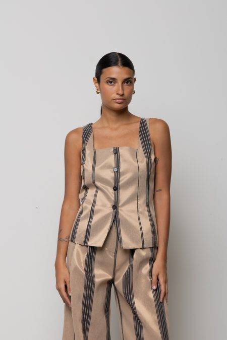 Top gilet con bottoni Icona Kaos (3)