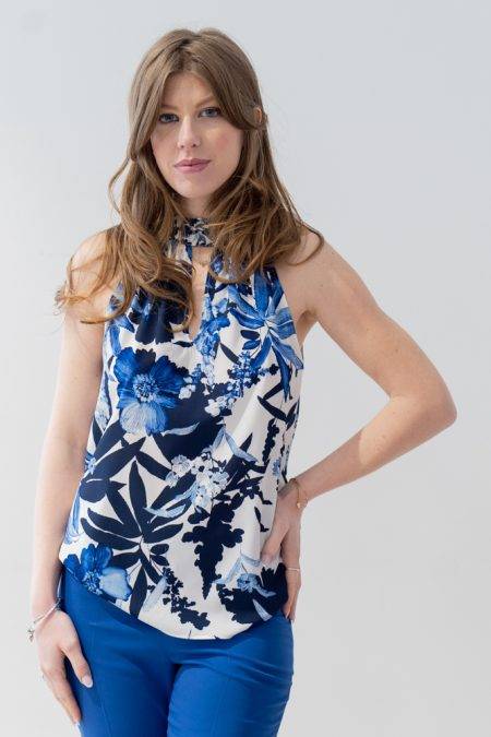 Top halter stampato Diana Gallesi (1)