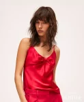 Top in raso con nodo Twinset Actitude 0