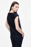 Top satinato scollo a V Imperial