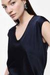 Top satinato scollo a V Imperial