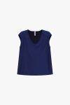 Top satinato scollo a V Imperial