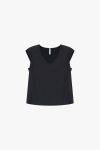Top satinato scollo a V Imperial